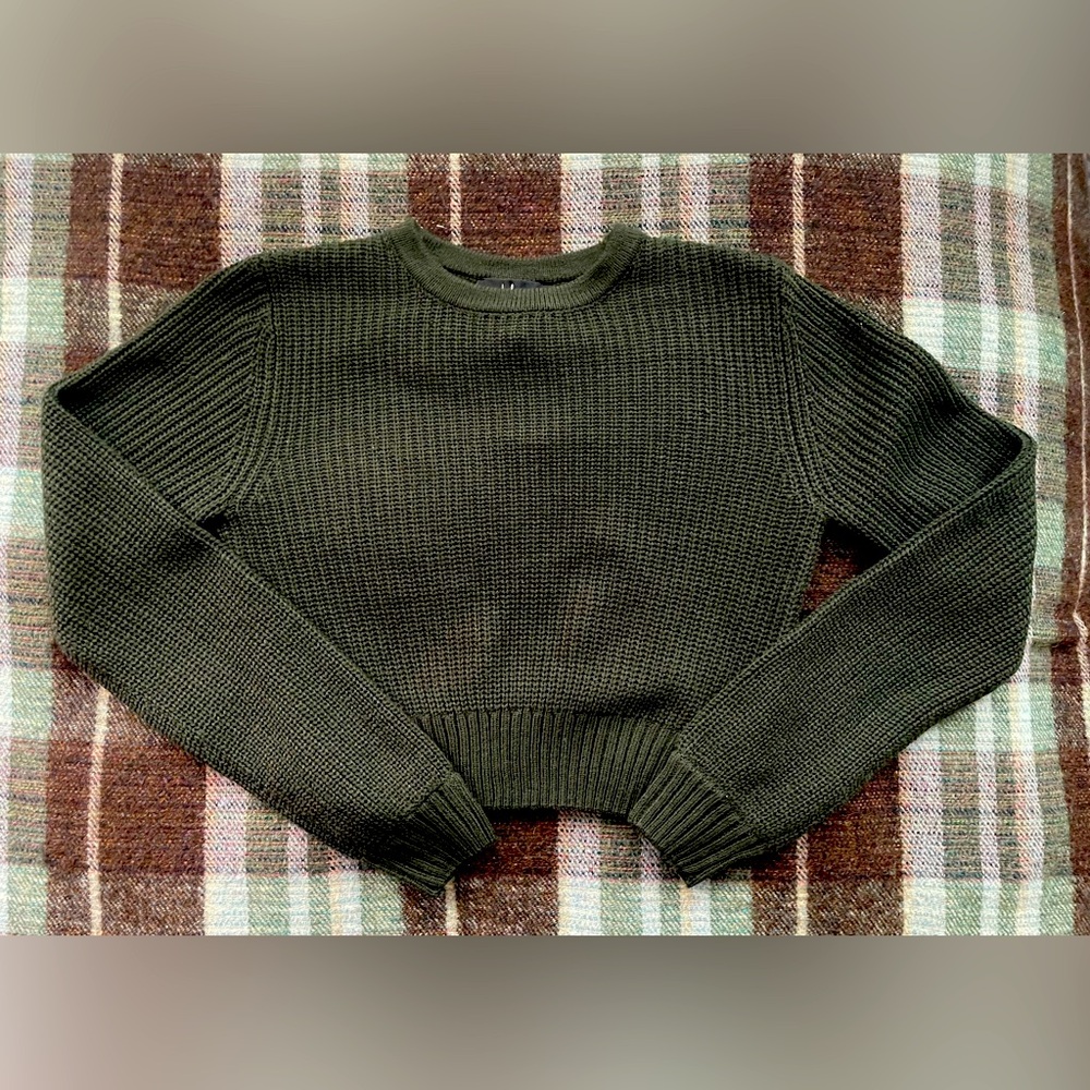 Lulus Crop Open Back Sweater